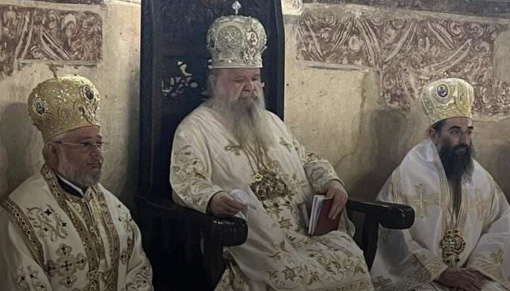 From left to right: Metropolitan Cyprian of Stara Zagora BOC, Archbishop Stefan, Bishop Arsenije of the Serbian Orthodox Church of Nis. Photo: religija.mk