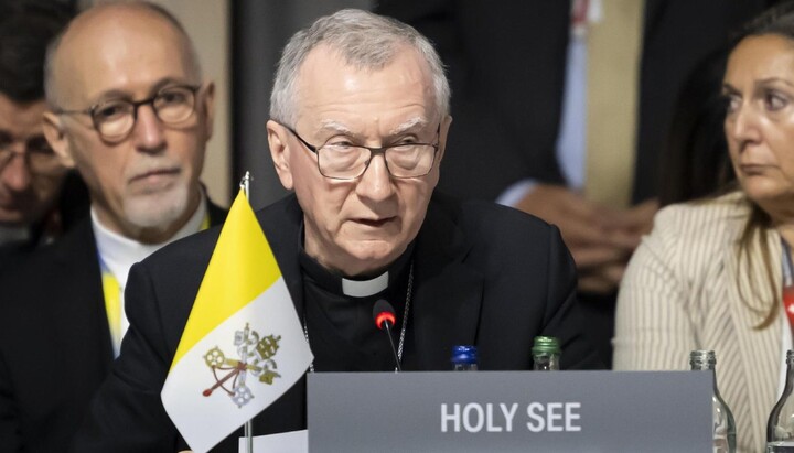 Кардинал П'єтро Паролін на «Саміті миру». Фото: vaticannews.va