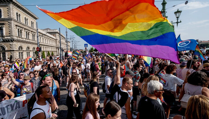 LGBT March in Hungary. Photo: nbcnews