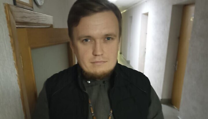 Fr Serhiy Chertylin is in custody. Photo: Myriany