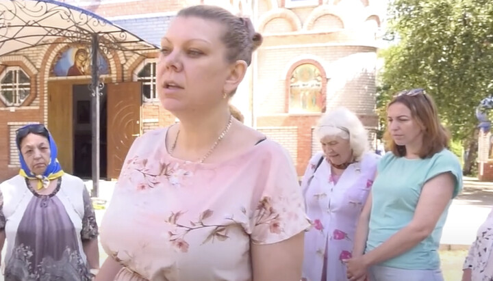 Meeting of OCU parishioners dissatisfied with Ivan Kulynych. Photo: screenshot from 