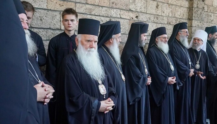 Митрополит Августин серед інших делегатів з Помісних Церков був присутній на інтронізації новообраного Болгарського Патріарха. Фото: t.me/kozakTv1