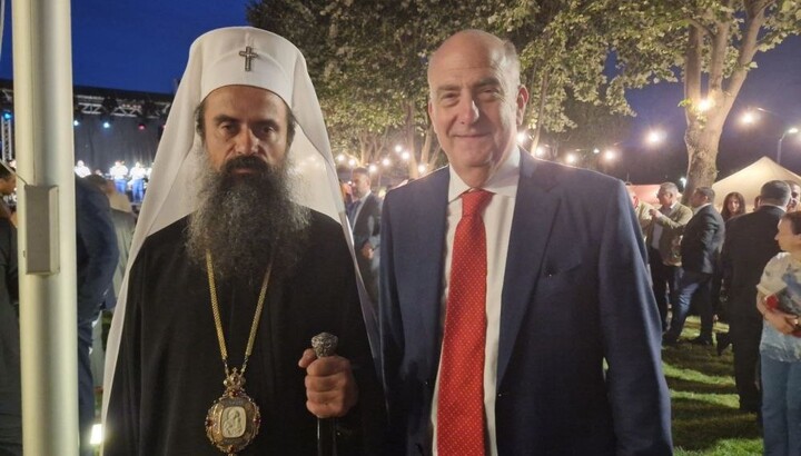 Патриарх БПЦ и посол США в Болгарии. Фото: БПЦ
