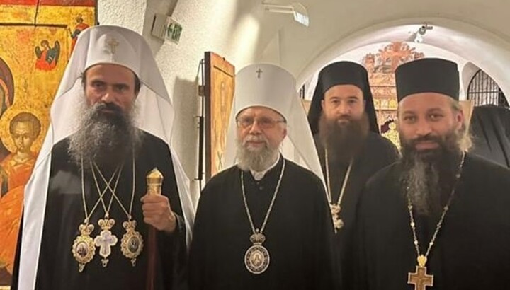 Bulgarian Patriarch Daniel and UOC delegation in Sofia. Photo: DECR UOC