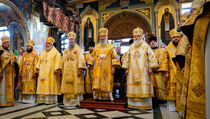 Θεία Λειτουργία στον Ιερό Ναό Αγίας Αγαπίτ του Πετσέρσκ. Φωτογραφία: Λαύρα των Σπηλαίων του Κιέβου