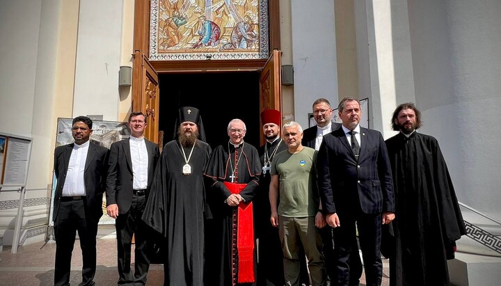 Cardinal Parolin in the Odesa Cathedral of the UOC. Photo: Oleh Kiper