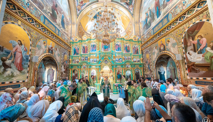 Photo: The Primate of the UOC celebrating the liturgy at the Kyiv-Pechersk Lavra on July 23, 2024. Source: UOC