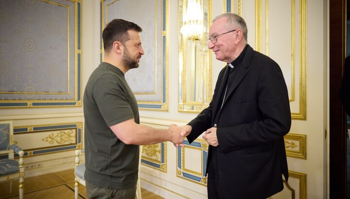 Президент України та держсекретар Ватикану. Фото: Офіс Президента