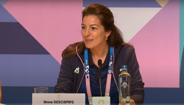 Anne Descamps, Director of Communications for the Games Organizing Committee. Photo: Screenshot from IOC Media video