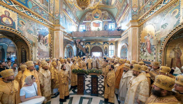 Праздничное богослужение в храме преп. Агапита Печерского. Фото: church.ua