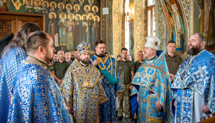 Авраамий Лотыш совершает службу в отобранном у братии Киево-Печерской Лавры храме «Живоносный Источник». 16 августа 2024г. Фото: mcip.gov.ua