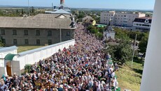 30,000-strong pilgrimage arrives at Pochaiv Lavra