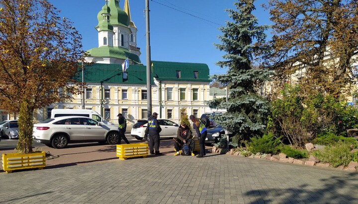 Провокация возле Киево-Печерской лавры 22 сентября 2024 г. Фото: t.me/save_Lavra