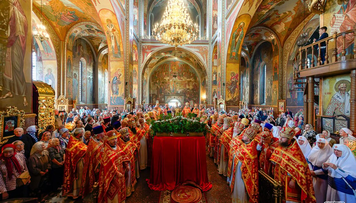 Богослужение в Архангело-Михайловском кафедральном соборе Черкасс. Фото: Черкасской епархии