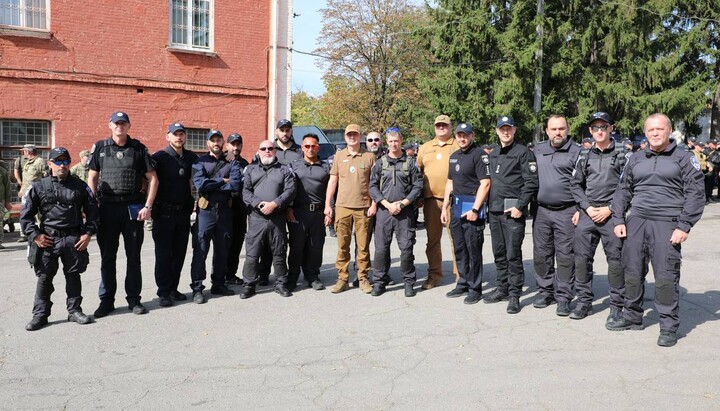 Ισραηλινή αστυνομία στο ουκρανικό Ούμαν. Φωτογραφία: t.me/ambassador_brodsky