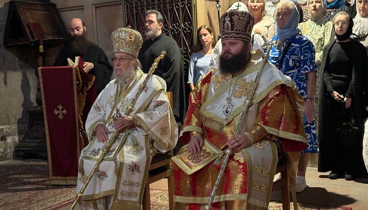 UOC bishops concelebrate with Jerusalem hierarch at Holy Sepulchre Church