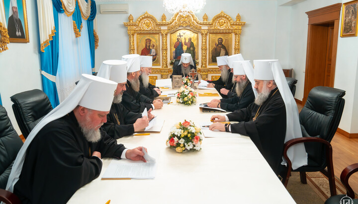 Ședința Sfântului Sinod al Bisericii Ortodoxe Ucrainene în 23.10.2024 la mănăstirea Teofania. Foto: Biserica Ortodoxă Ucraineană