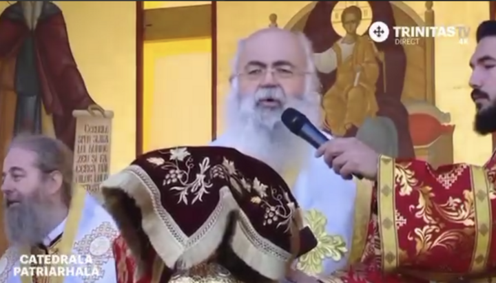 At the Liturgy in Romania, Cypriot Archbishop Georgios commemorates Dumenko