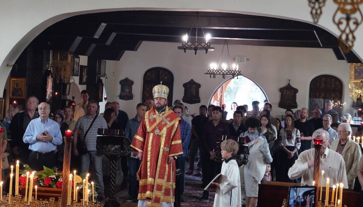  During the service, a prayer for peace in Ukraine was read, which is also regularly offered in OCA churches during every liturgy. Photo: Khmelnytskyi Eparchy