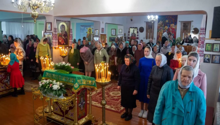 Престольный праздник домовой церкви в честь прп. Иова Почаевского в ноябре 2023 года. Фото: Владимир-Волынская епархия УПЦ