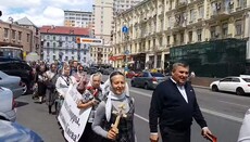 В Киеве верующие УПЦ протестовали против ЛГБТ-парада