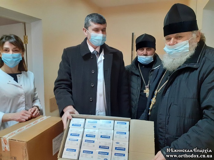 Ніжинська єпархія передала чотирьом лікарням ліки для хворих COVID фото 2