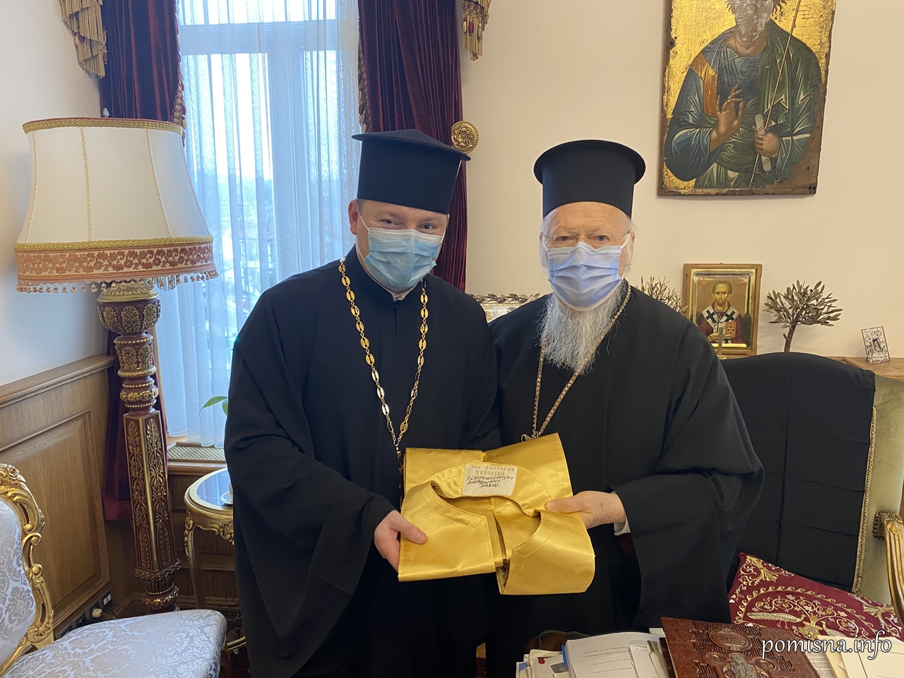 М. Омельян и патриарх Варфоломей. Фото: сайт ПЦУ